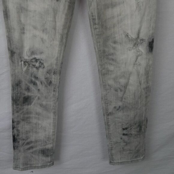 Citizens of Humanity Rocket Crop High Rose Skinny Jeans Distressed Bleached 30 - Picture 3 of 10